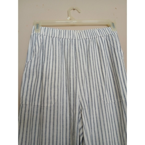 Marine Layer Pants Small Allison Linen Hemp Wide Leg Pull On Cottage Boho Beach - Picture 4 of 13